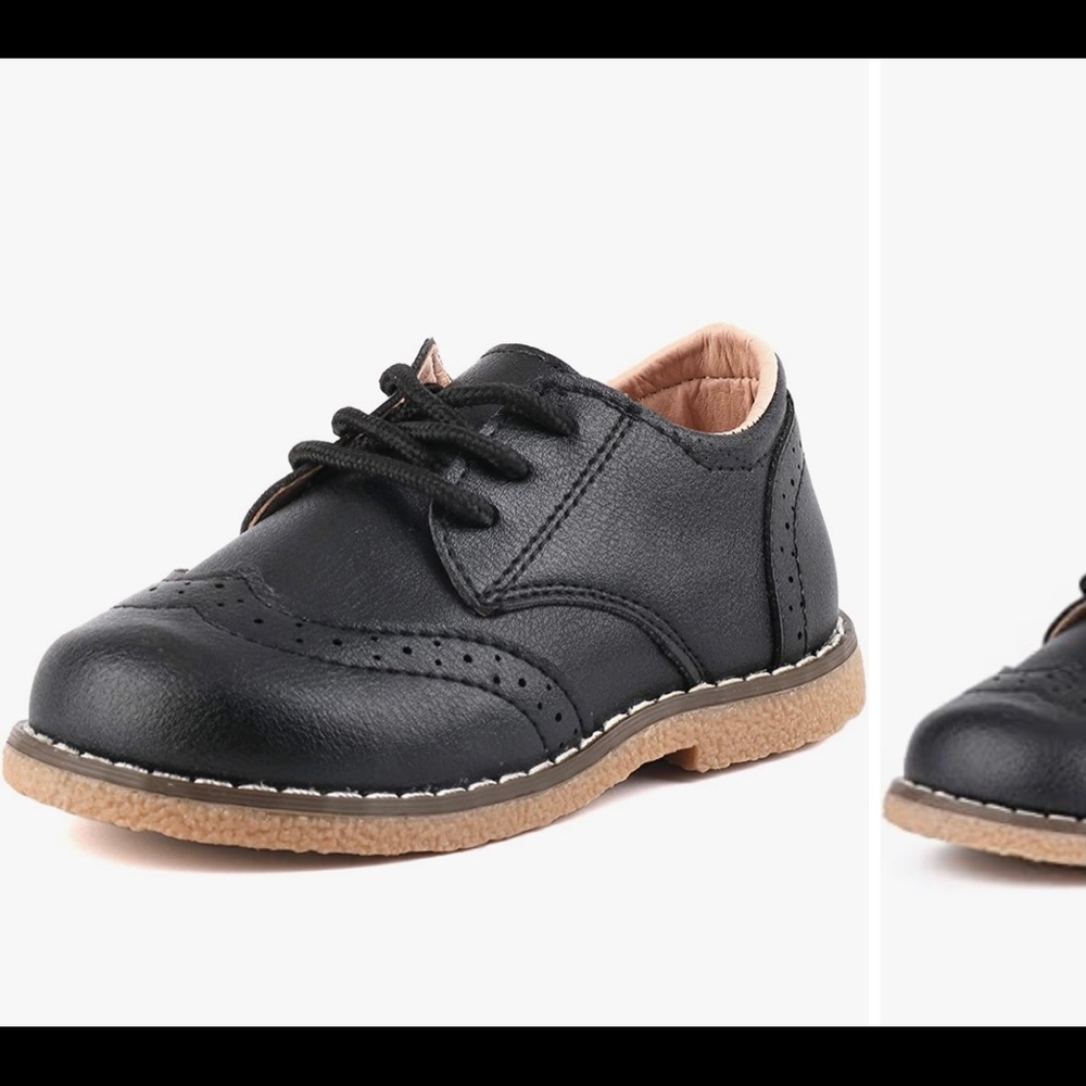 Children’s black dress shoes